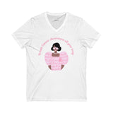 Breast Cancer Awareness all year long ~ V-Neck Tee