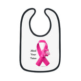 Mind Your Tatas ~ Baby Contrast Trim Jersey Bib