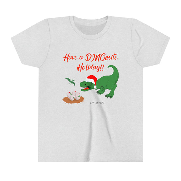 DINOmite Holiday ~ Youth Short Sleeve Tee