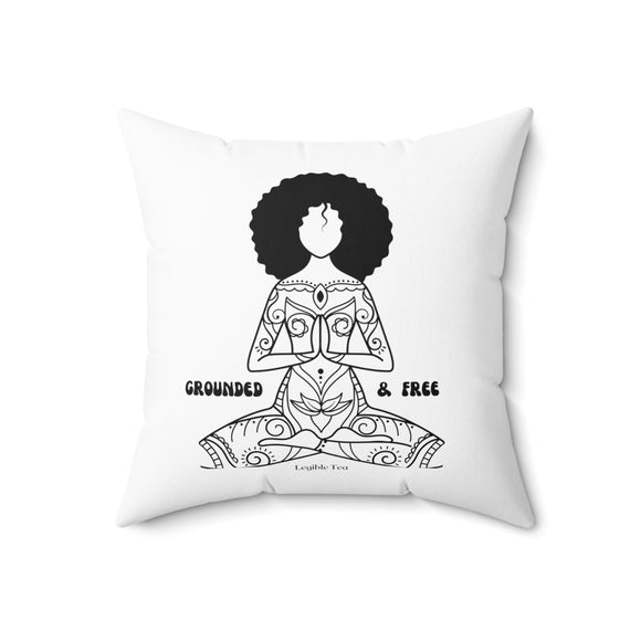 Grounded & Free ~ Polyester Square Pillow