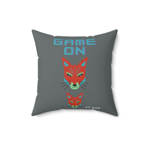 Game On ~ Soft Polyester Square Pillow