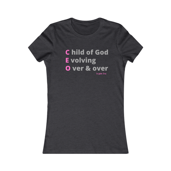 CEO ~ Women's Tee w/ Pink