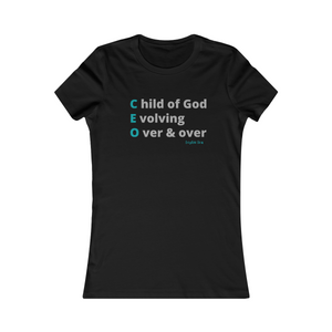 CEO ~ Women's Tee w/ Turquoise