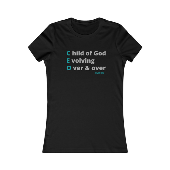 CEO ~ Women's Tee w/ Turquoise