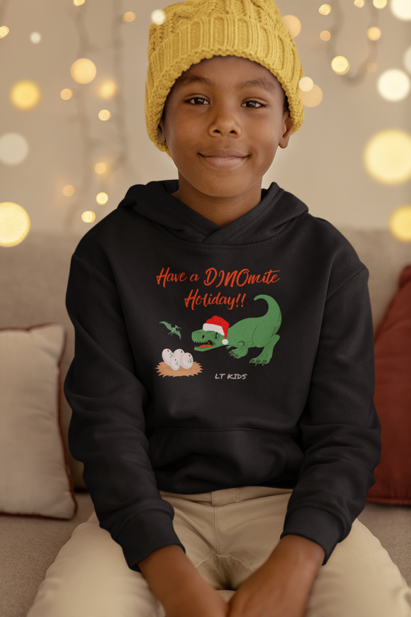 DINOmite Holiday ~ Kids Hoodie